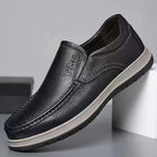 Damen Bequeme Slipper aus hochwertigem Leder mit rutschfester Sohle R&B