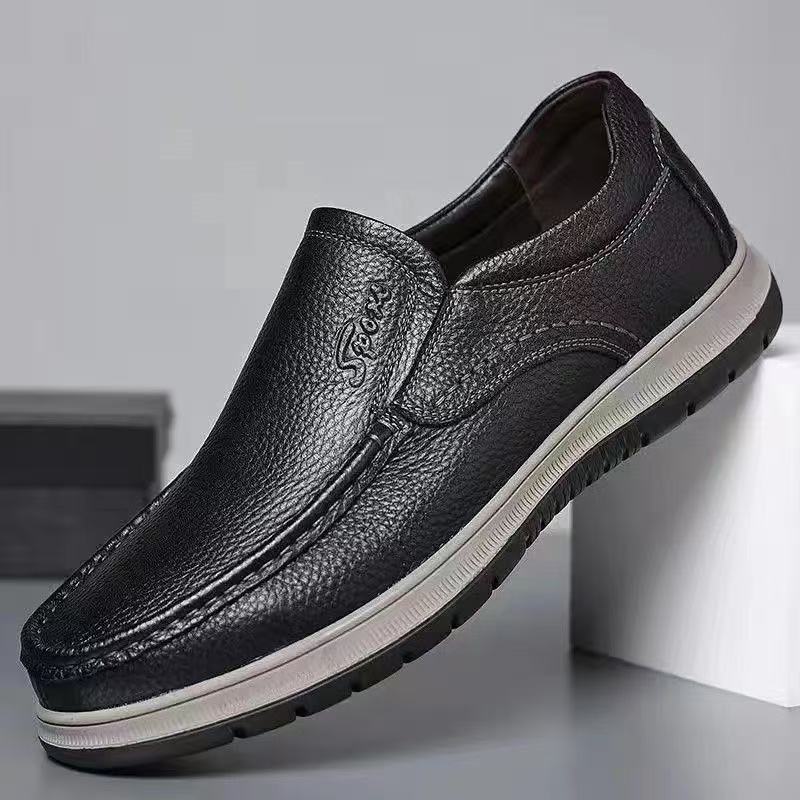 Damen Bequeme Slipper aus hochwertigem Leder mit rutschfester Sohle R&B