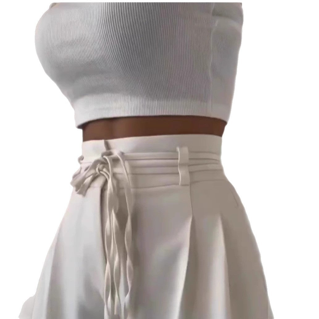 Damen Weite Hochbund-Hose mit raffinierter Drapierung R&B