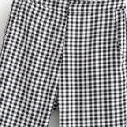 Damen karierten Hose mit lockerem Schnitt R&B