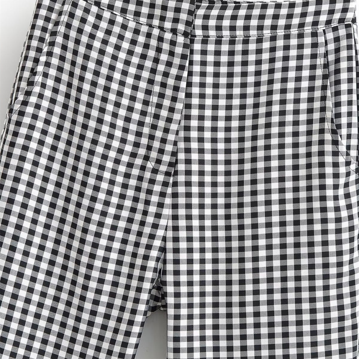 Damen karierten Hose mit lockerem Schnitt R&B
