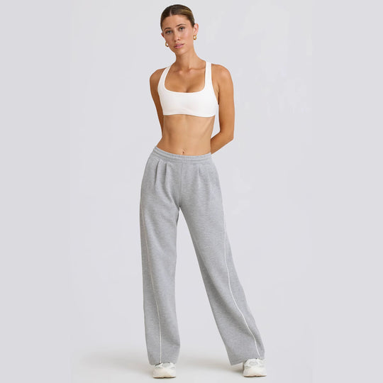 Damen Sportliche Freizeithose mit weitem Schnitt und praktischen Taschen R&B