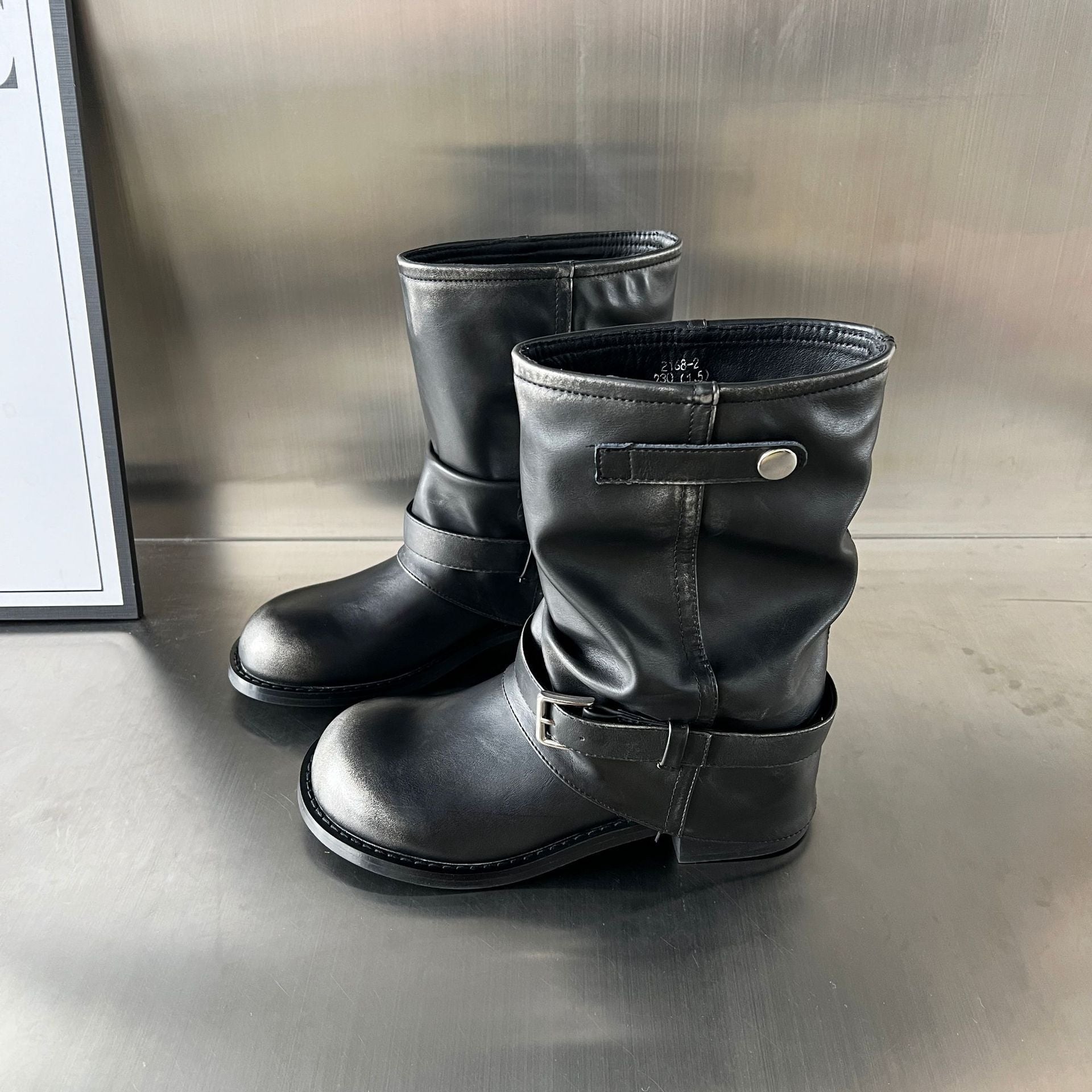 Damen Stiefel mit modischer Schließenverzierung und flexiblem Komfort R&B
