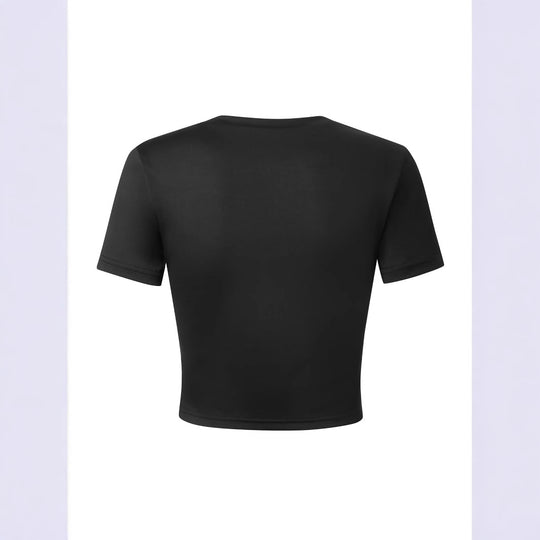 Damen Crop-T-Shirt mit fröhlichem Kirschmotiv R&B