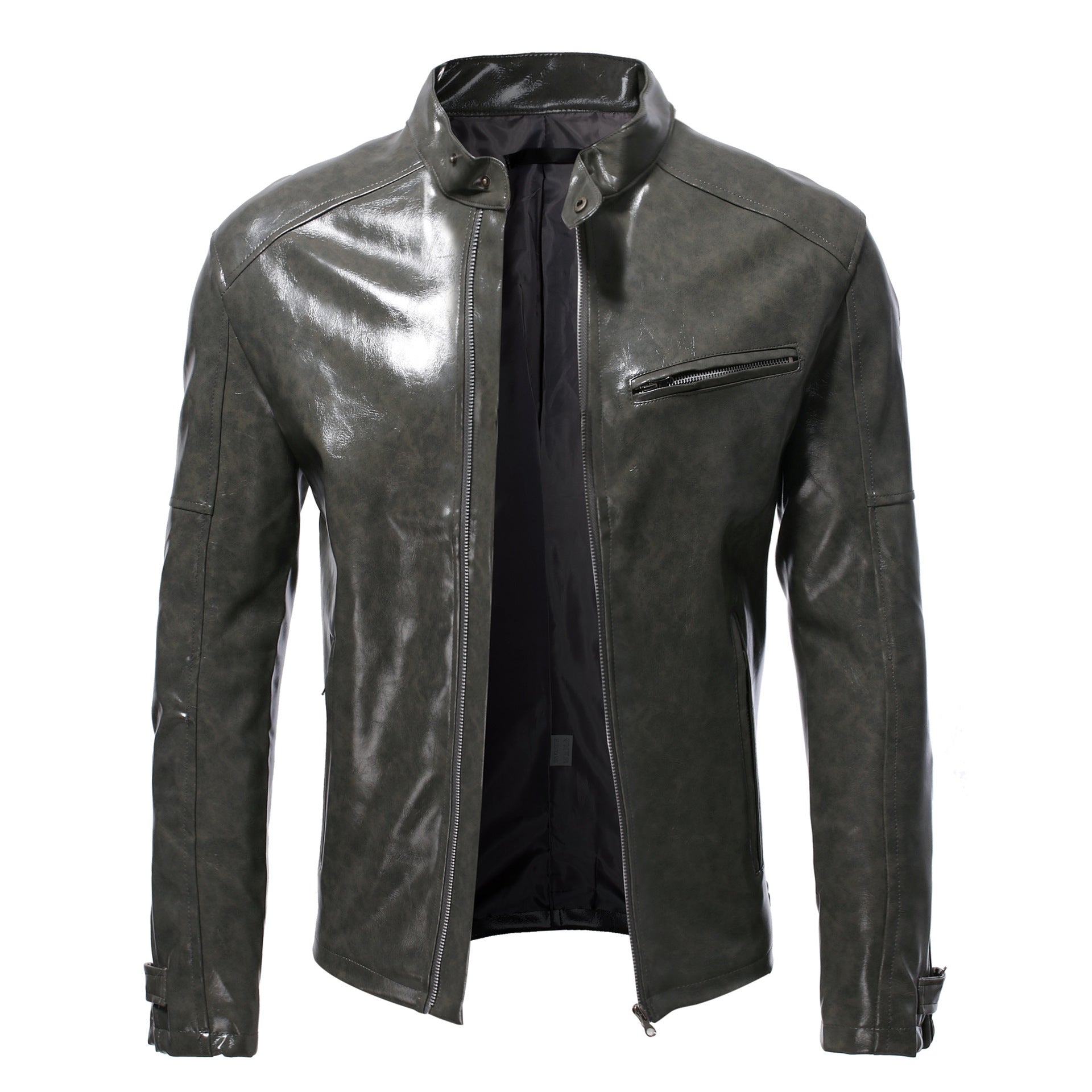 Herren Lederjacke mit hochwertigem Finish