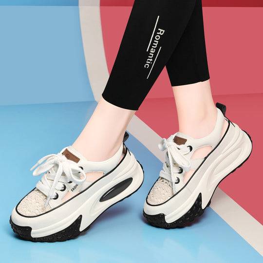 Damen Komfortable und stylische Sneakers mit atmungsaktiver Mesh-Oberfläche R&B