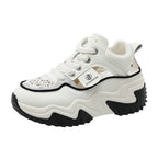 Damen Modische Chunky Sneakers mit atmungsaktivem Obermaterial und komfortabler Dämpfung R&B
