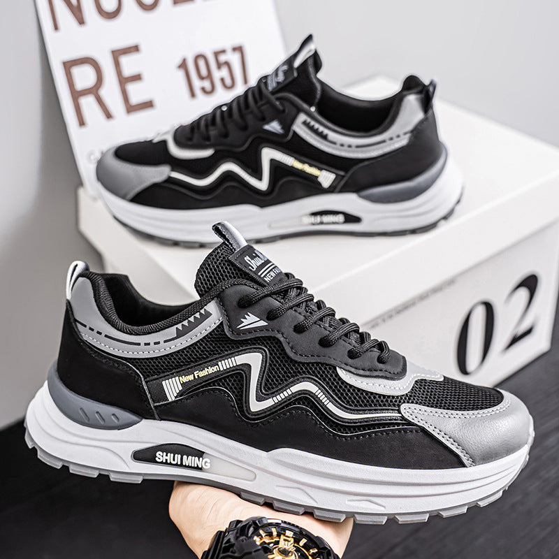 Damen Trendige Sneaker mit atmungsaktivem Mesh-Obermaterial und stoßdämpfender Sohle R&B