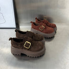 Damen Komfortable Chunky Clogs mit luxuriösem Schnallenverschluss R&B