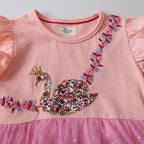 Mädchen Tüllkleid mit floralen Applikationen R&B
