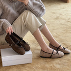 Damen Ballerinas im klassischen Vintage-Stil R&B