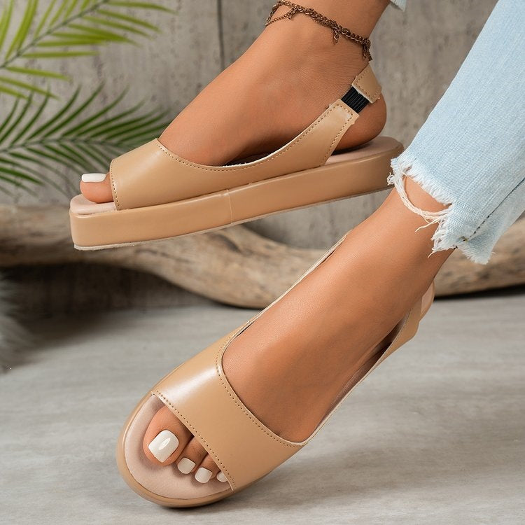 Damen Plateausandalen mit verstellbarem Riemen R&B