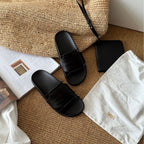 Damen Komfortable Zehentrenner-Sandalen im minimalistischen Design mit doppeltem Riemen