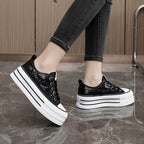 Damen Glitzernde Plateau Sneakers mit komfortablem Design R&B