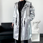 Herren reflektierende Regenjacke mit verstellbarem Kapuzenbereich und praktischen Taschen R&B