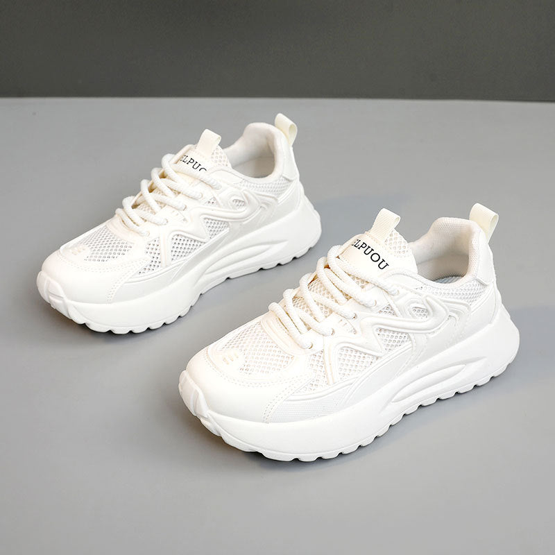 Damen Sportliche Sneakers mit atmungsaktiver Mesh-Struktur und gepolsterter Sohle R&B