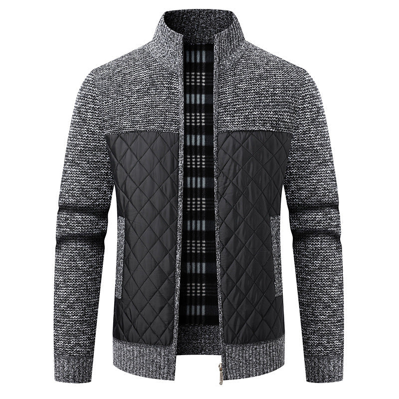 Herren modische Übergangsjacke mit strukturiertem Design und isolierendem Innenfutter