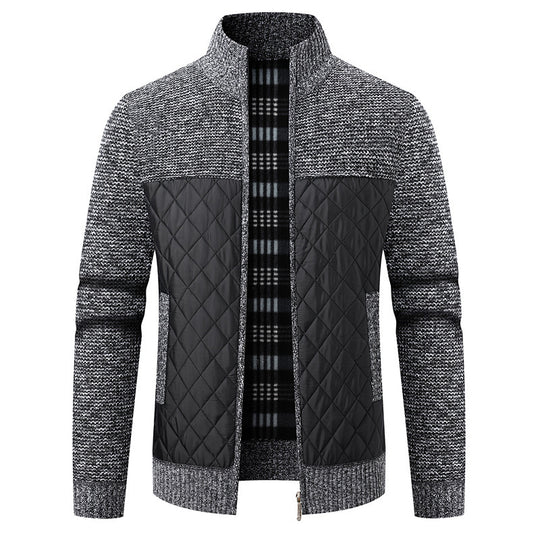 Herren modische Übergangsjacke mit strukturiertem Design und isolierendem Innenfutter R&B