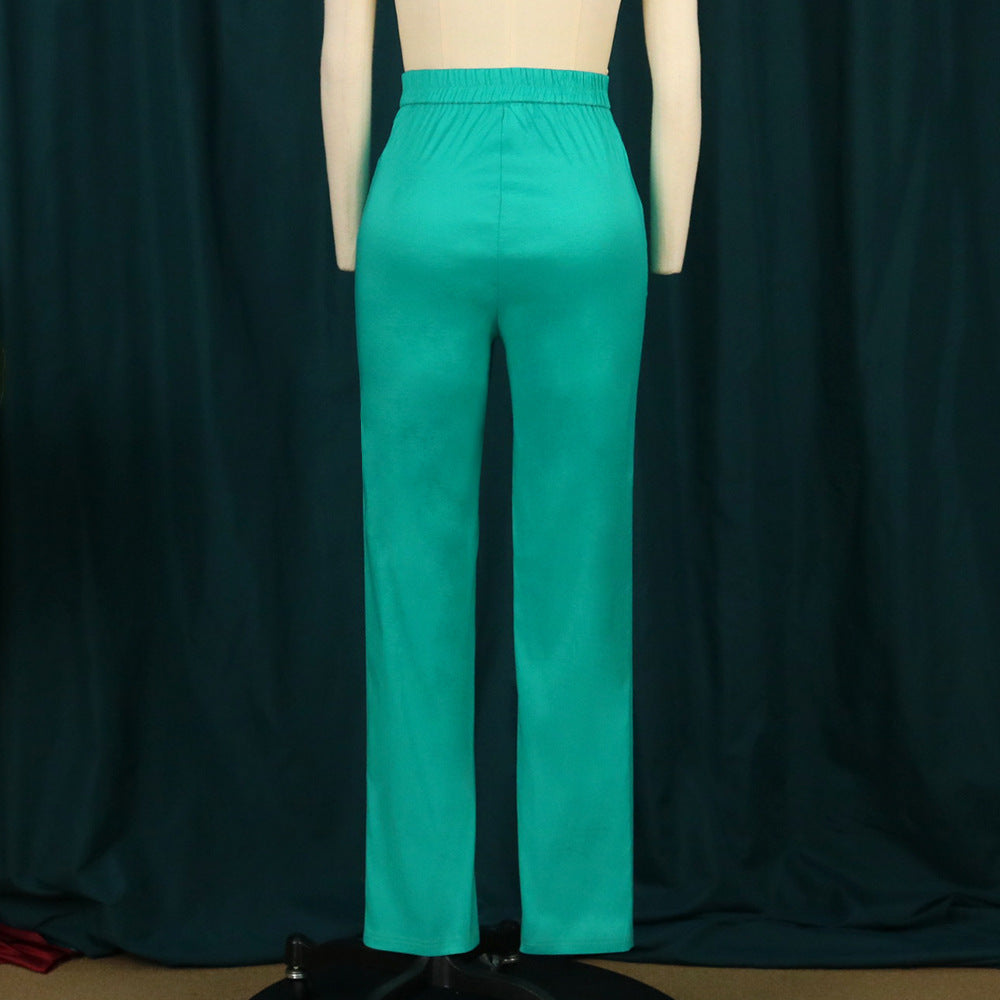 Damen Hochwertige, taillierte Hose mit elegantem Schnitt R&B