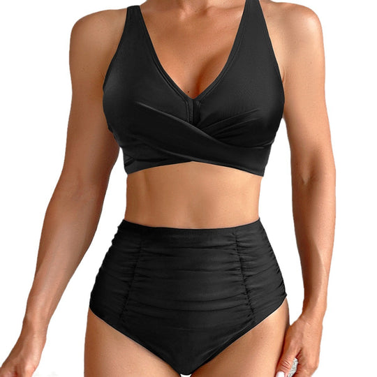 Damen Hochtaillierter Bade-Bikini R&B