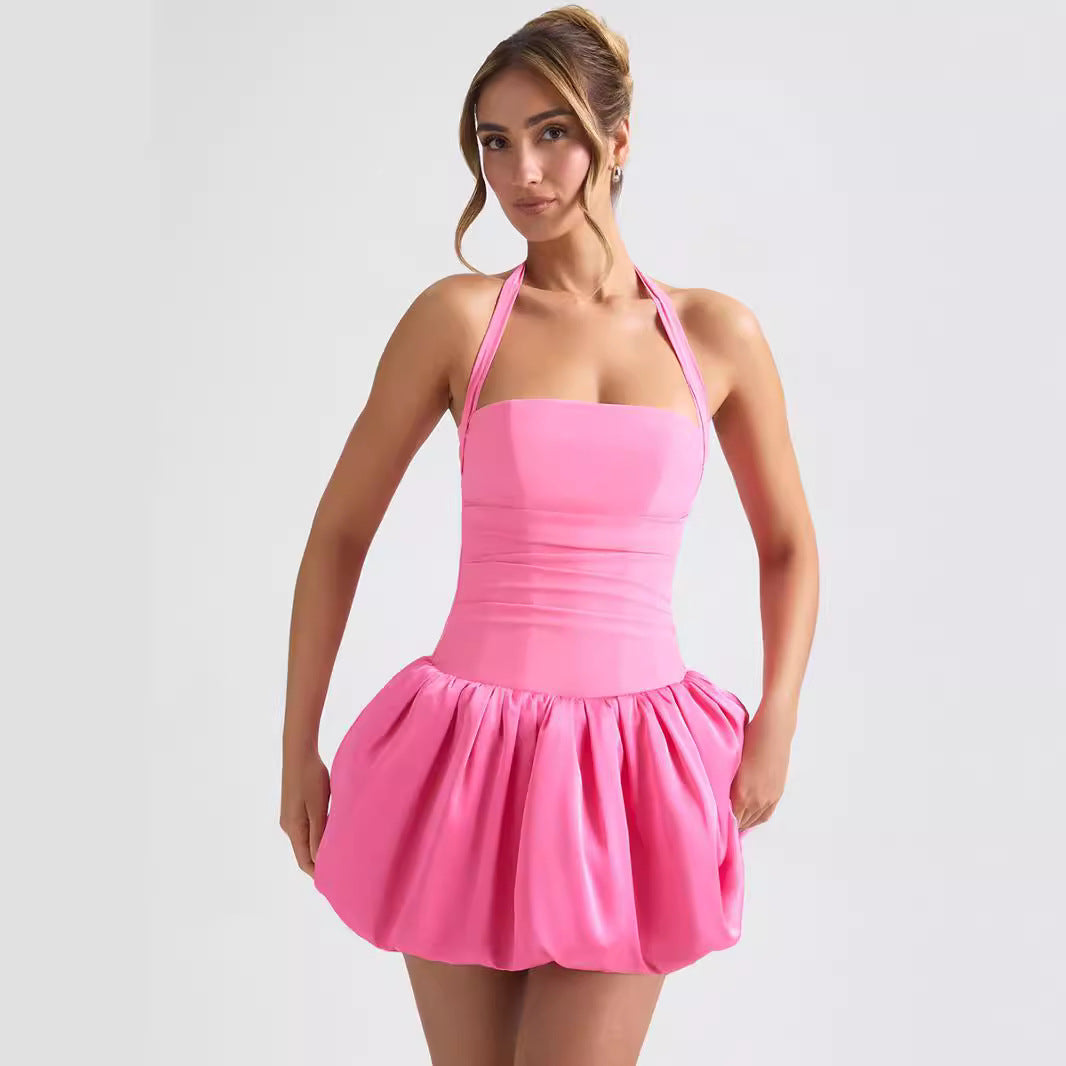 Damen Verspieltes Minikleid mit schwingendem Rock R&B