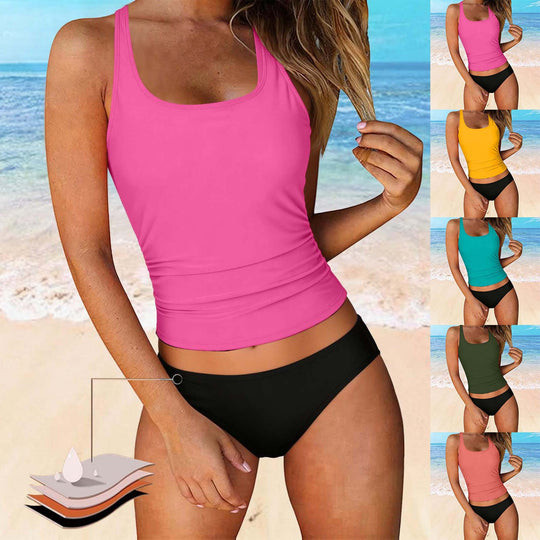 Damen Bikiniset mit floralem Oberteil und klassischem Unterteil R&B