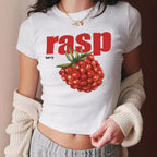 Damen Kurzarm T-Shirt mit auffälligem Motorrad-Design R&B