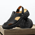 Damen Sommerliche Leder-Sandalen mit atmungsaktivem Design R&B