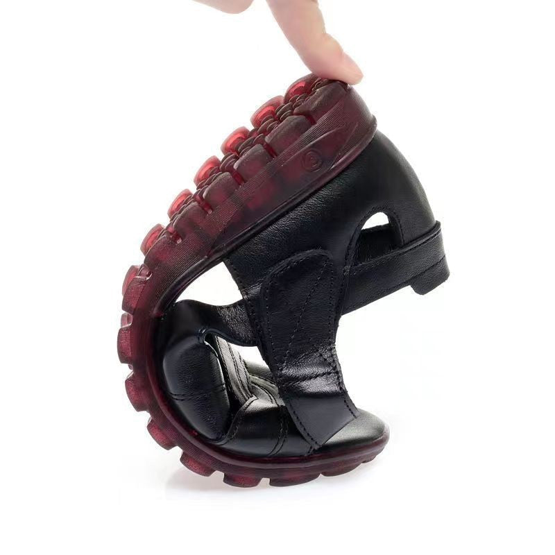Damen Bequeme Riemchen-Sandalen mit atmungsaktiver Oberfläche und weicher Sohle R&B