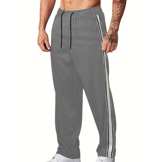 Herren Sportliche Freizeithose mit seitlichen Streifen R&B