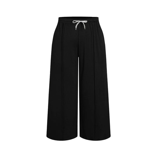 Damen weite Freizeithose mit elastischem Bund und praktischem Kordelzug R&B
