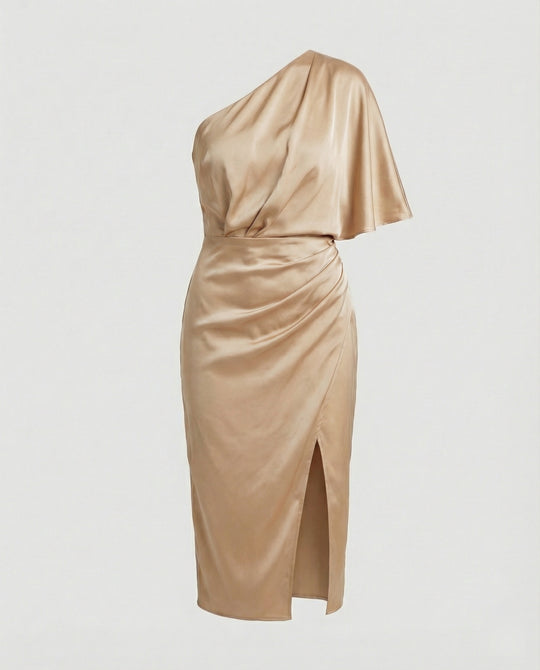 Elegantes Abendkleid Midi asymmetrisch