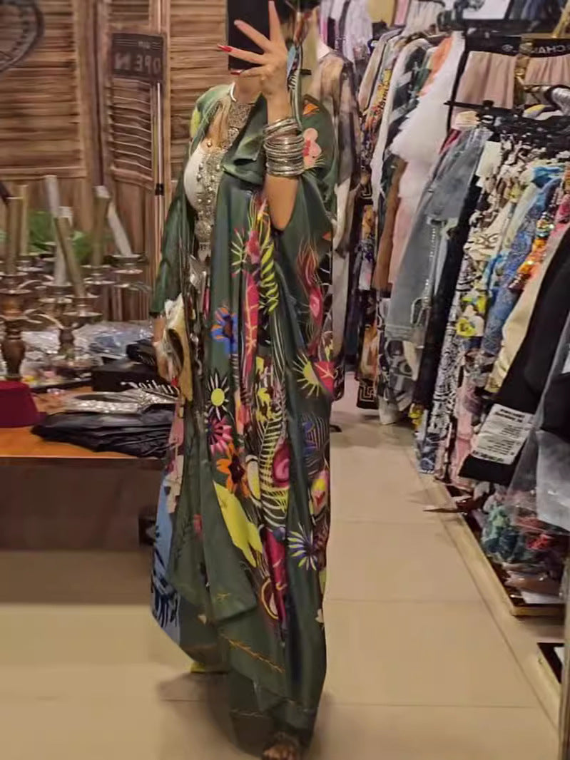 Damen Kimono mit floralen Mustern Heidi-Mode
