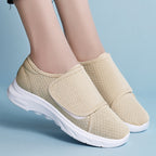 Damen Bequeme und atmungsaktive Sneakers mit Klettverschluss R&B