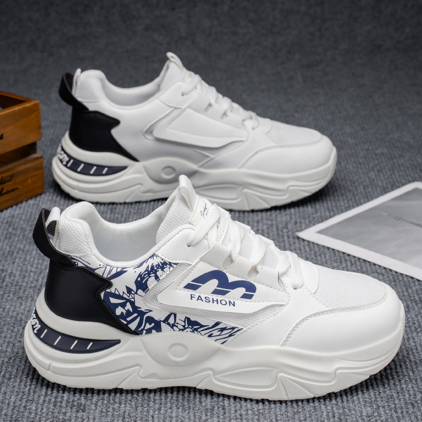 Damen Sportliche Sneakers mit dynamischer Profilgestaltung und rutschfester Sohle