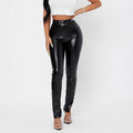 Damen Hochglänzende Leggings mit figurbetonter Passform