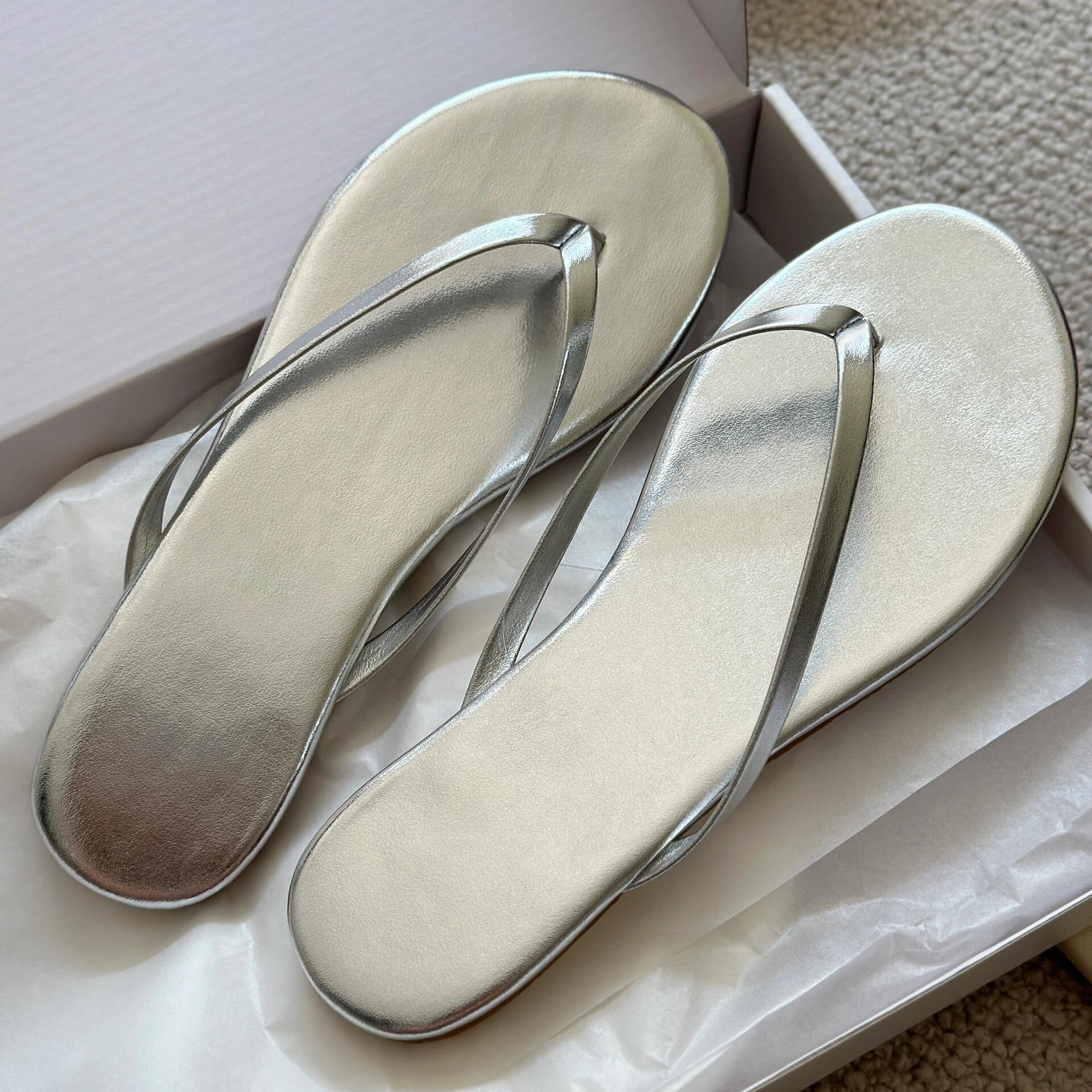 Damen Zehentrenner-Sandalen mit ergonomischem Fußbett und minimalistischer Silhouette R&B