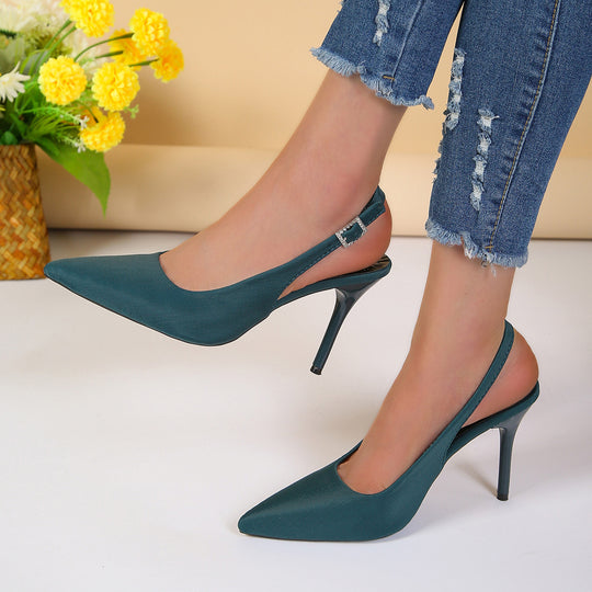 Damen Slingback Pumps mit elegantem Spitzer und feinem Material R&B