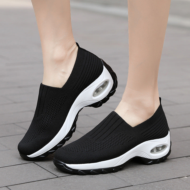 Damen Komfortable Slip-On Sportschuhe mit atmungsaktivem Obermaterial