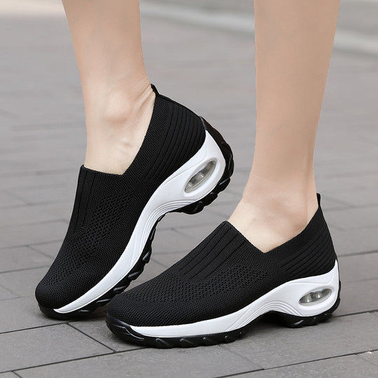 Damen Komfortable Slip-On Sportschuhe mit atmungsaktivem Obermaterial R&B