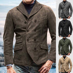 Herren Wildlederblazer – eleganter Herren Blazer mit doppelter Knopfleiste