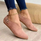 Damen Elegante Mokassins mit verstellbarem Schnallen-Detail R&B