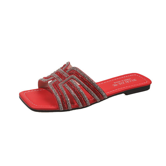 Damen Glamouröse Zehentrenner-Sandalen R&B