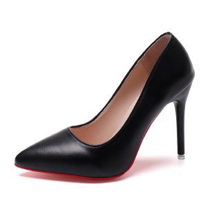 Damen elegante Pumps mit spitzem Zehenbereich und künstlerischem Absatz R&B