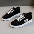 Damen lässige Sneaker mit modischem Used-Look und elastischem Schnürsystem R&B