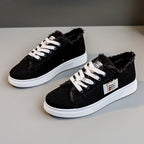 Damen lässige Sneaker mit modischem Used-Look und elastischem Schnürsystem R&B