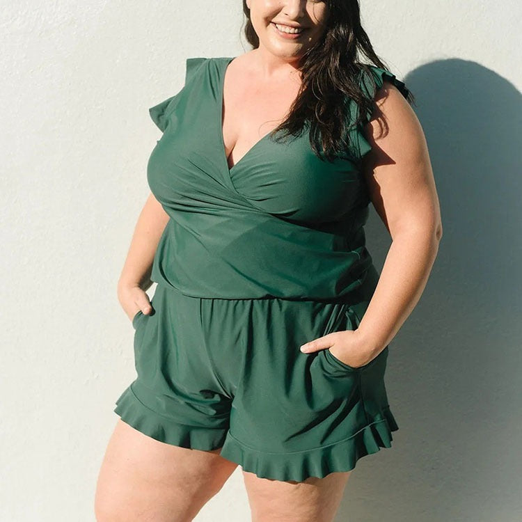 Damen Freizeit Overall mit floralem Design R&B