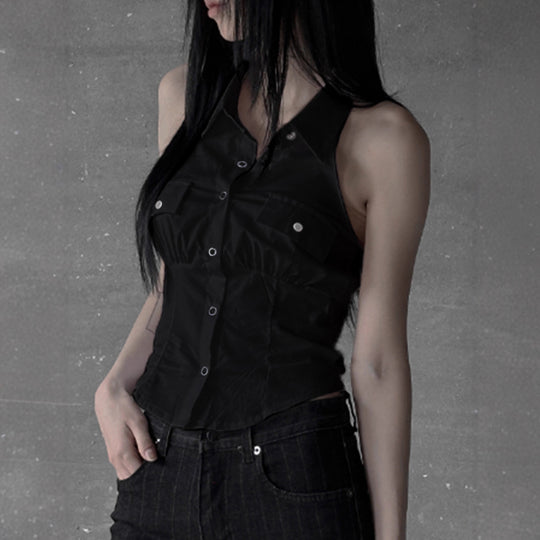 Damen Hemd mit charmantem Bindedetail und Brusttaschen R&B
