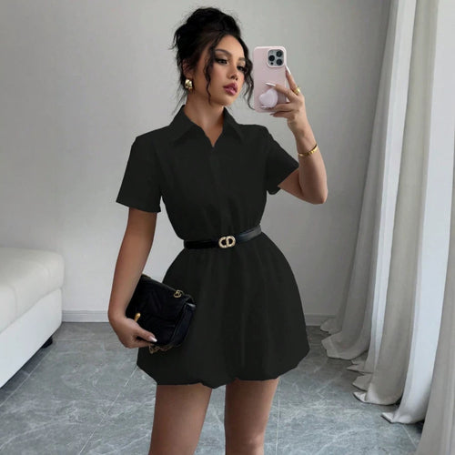 Damen Hemdblusenkleid mit zeitloser Silhouette und tailliertem Design R&B