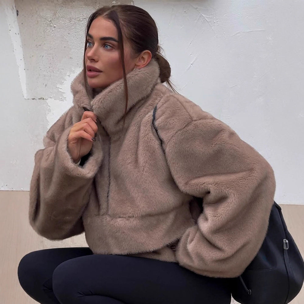 Damen Kuschelige Steppjacke R&B
